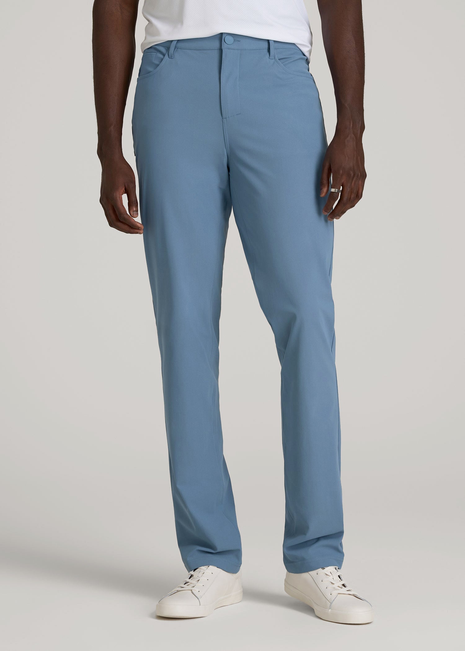 American Tall Men Traveler Pant 2.0 for Tall Men in Chambray