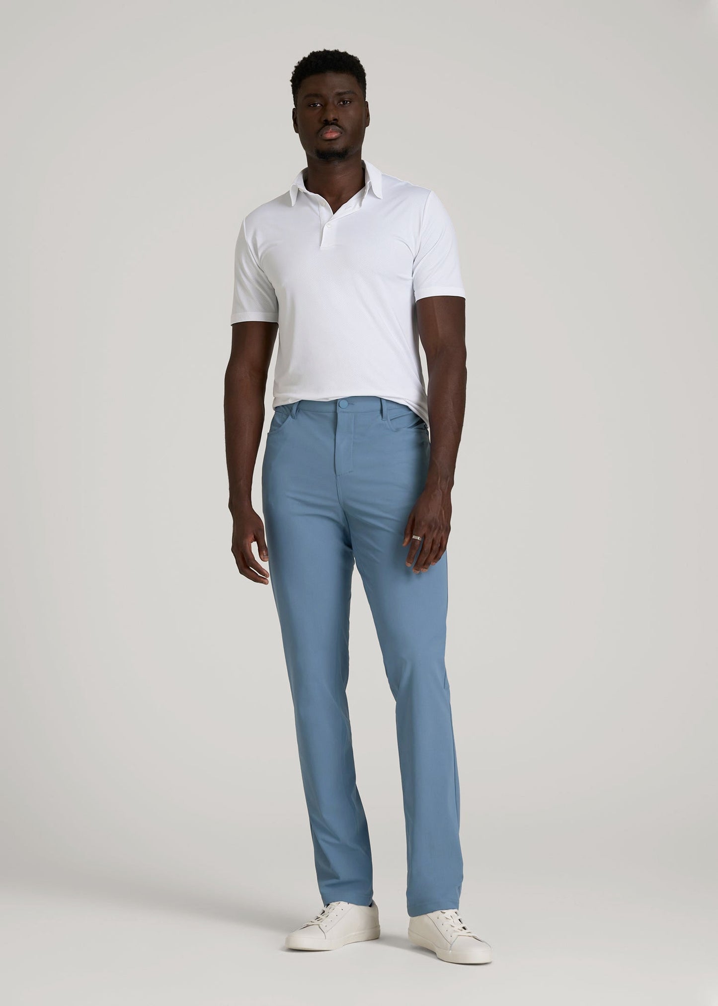 American Tall Men Traveler Pant 2.0 for Tall Men in Chambray
