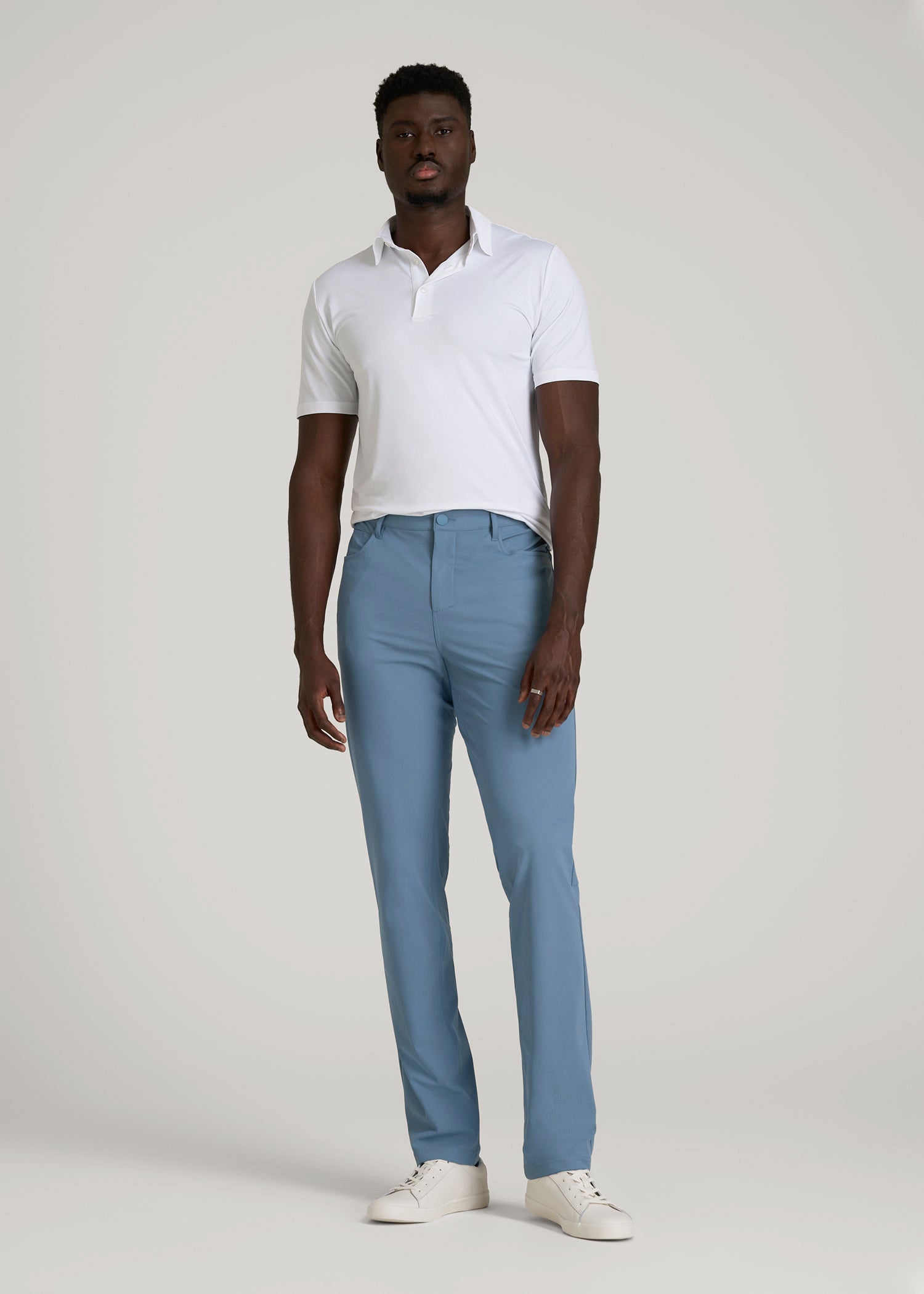 American Tall Men Traveler Pant 2.0 for Tall Men in Chambray