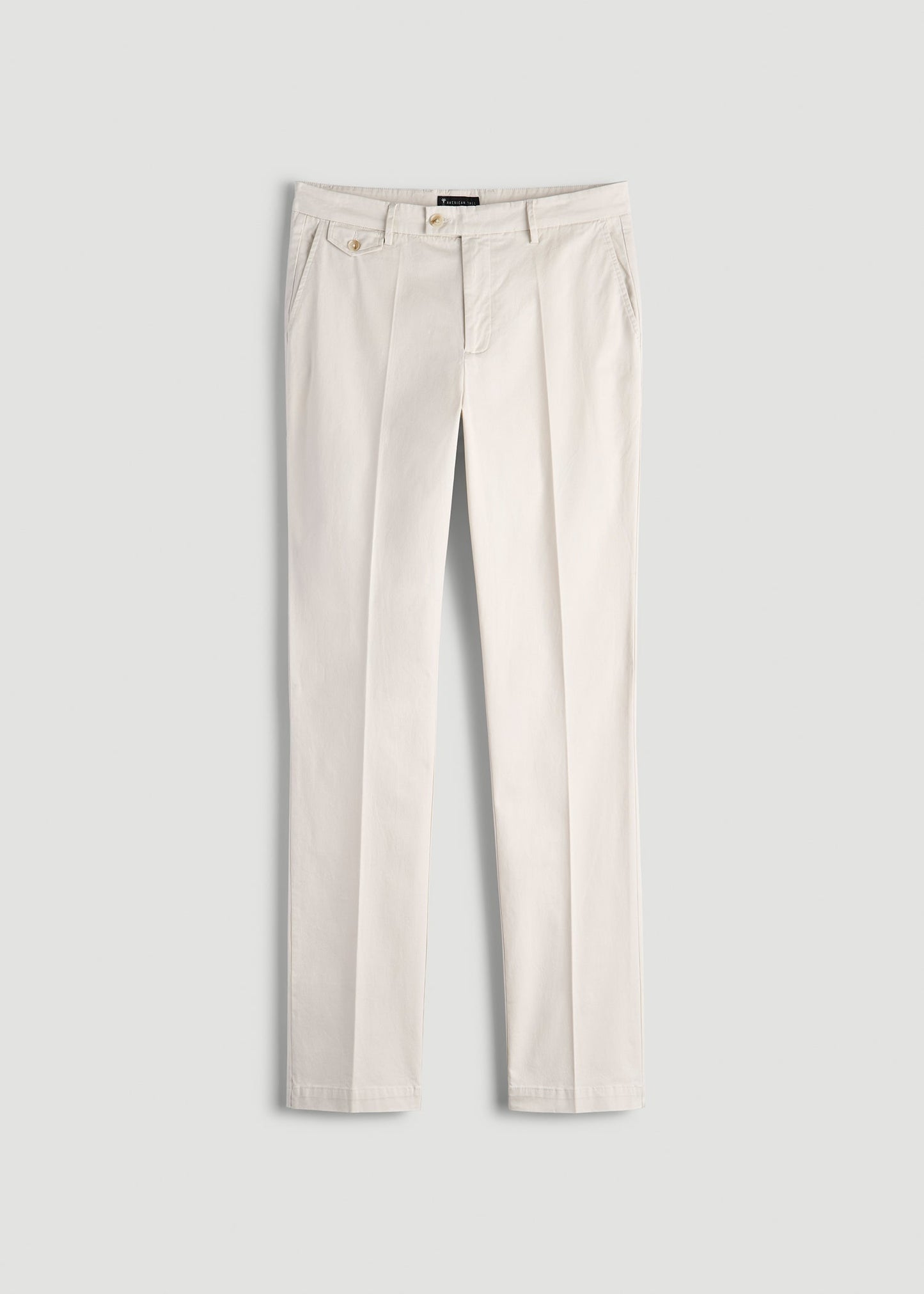 American Tall Men Refined Chinos for Tall Men in Antique White