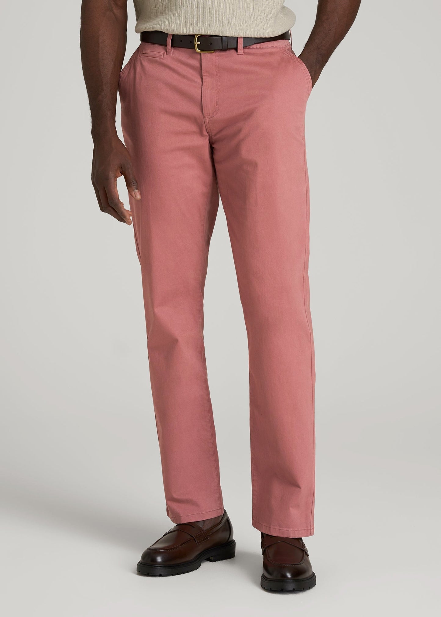 American Tall Men Mason Relaxed Chinos for Tall Men in Withered Rose