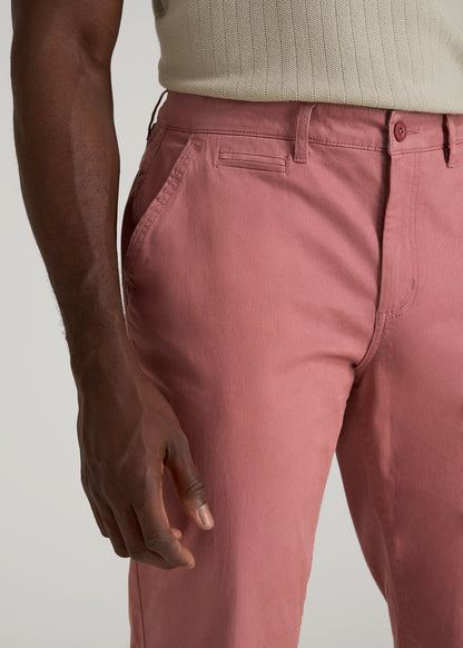 American Tall Men Mason Relaxed Chinos for Tall Men in Withered Rose