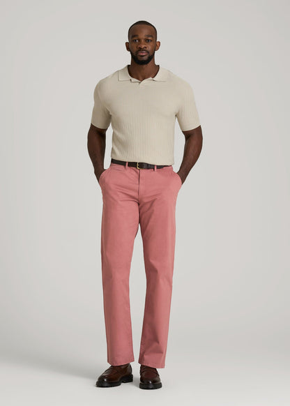 American Tall Men Mason Relaxed Chinos for Tall Men in Withered Rose