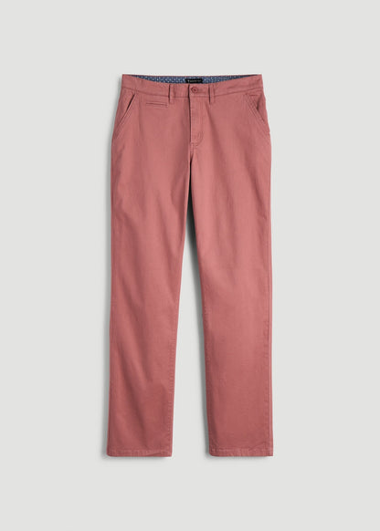 American Tall Men Mason Relaxed Chinos for Tall Men in Withered Rose
