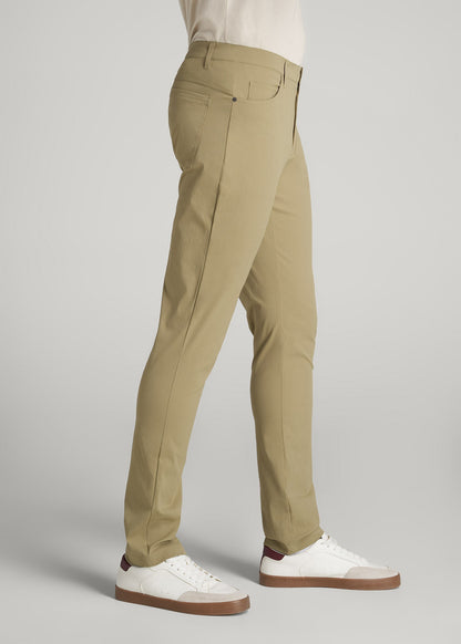 American Tall Men TAPERED-FIT Traveler Pants for Tall Men in Tan