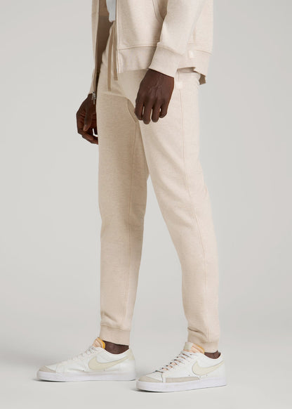 American Tall Men Wearever 2.0 French Terry Joggers for Tall Men in Oatmeal Mix