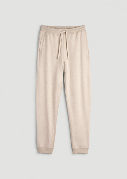American Tall Men Wearever 2.0 French Terry Joggers for Tall Men in Oatmeal Mix