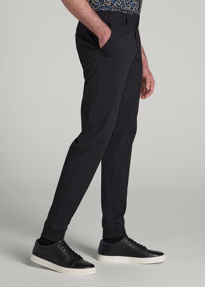 American Tall Men Traveler Joggers for Tall Men in Black