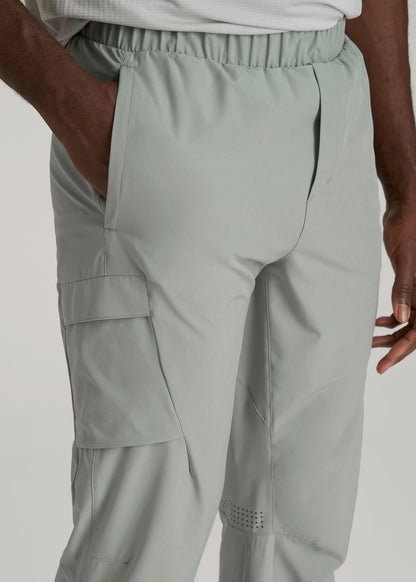 American Tall Men Featherweight Cargo Training Jogger for Tall Men in Seagrass