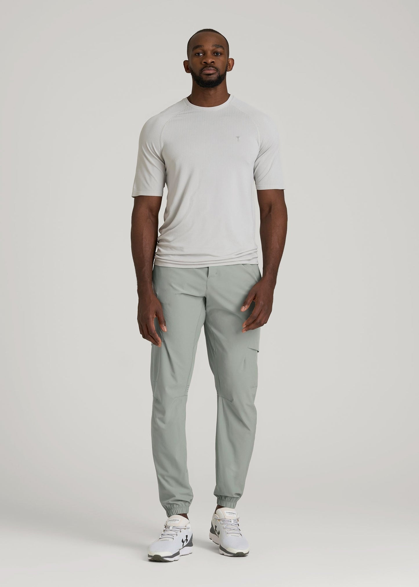 American Tall Men Featherweight Cargo Training Jogger for Tall Men in Seagrass