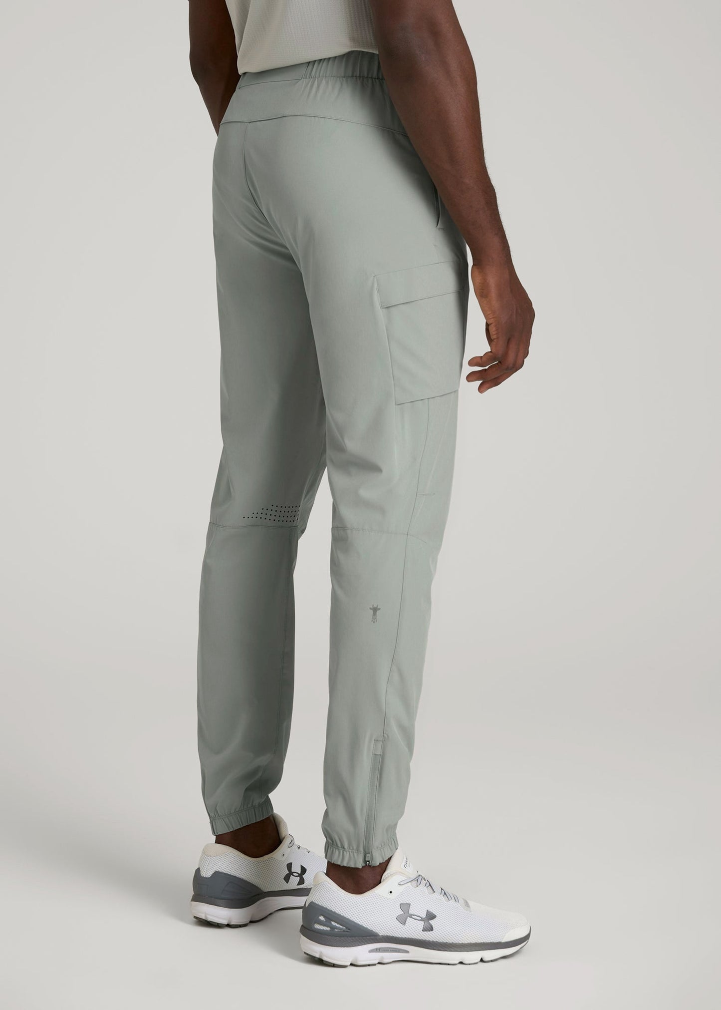 American Tall Men Featherweight Cargo Training Jogger for Tall Men in Seagrass