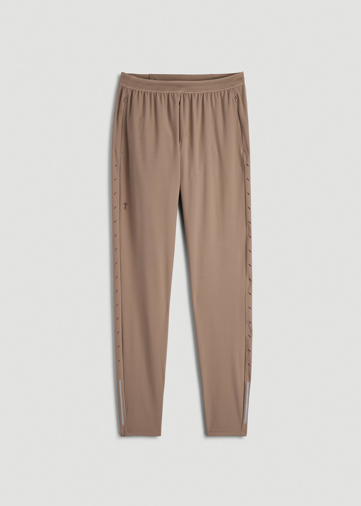 American Tall Men Featherweight Running Pants for Tall Men in Dark Sand