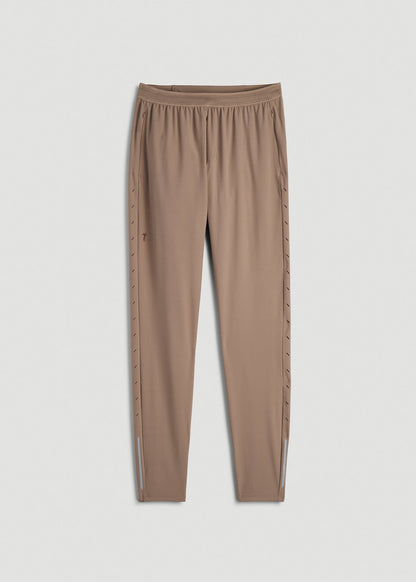American Tall Men Featherweight Running Pants for Tall Men in Dark Sand