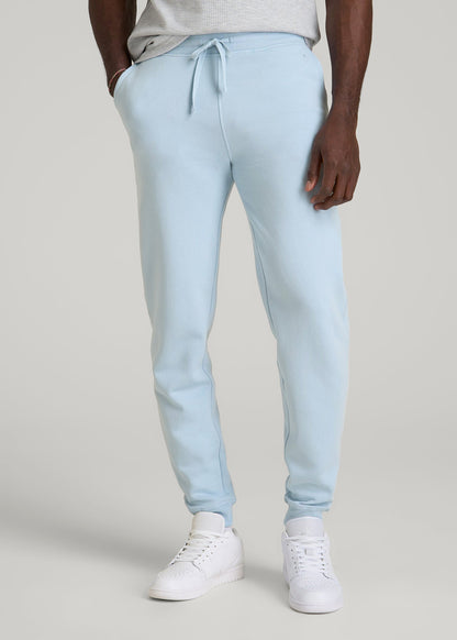 American Tall Men Wearever 2.0 Fleece Joggers for Tall Men in Ice Blue