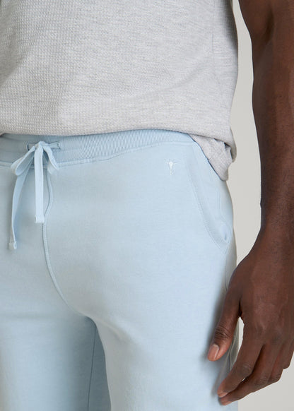 American Tall Men Wearever 2.0 Fleece Joggers for Tall Men in Ice Blue