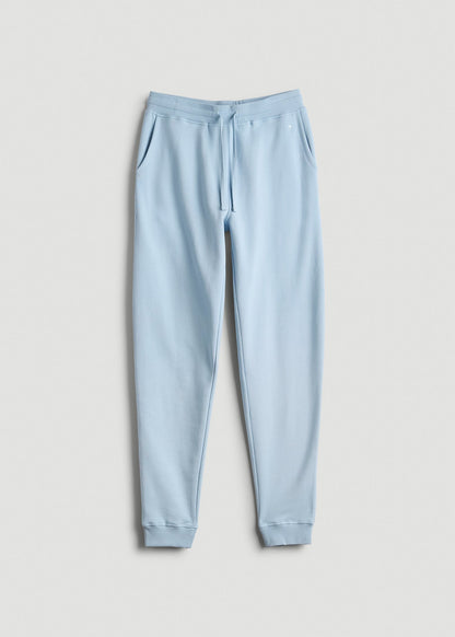 American Tall Men Wearever 2.0 Fleece Joggers for Tall Men in Ice Blue
