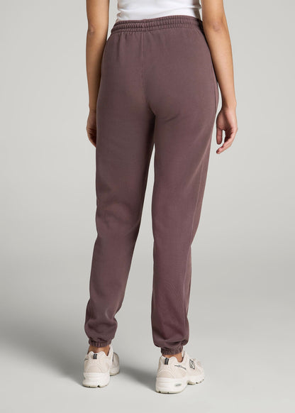 American Tall Women Wearever Fleece Regular Fit Sweatpants for Tall Women in Dusty Merlot