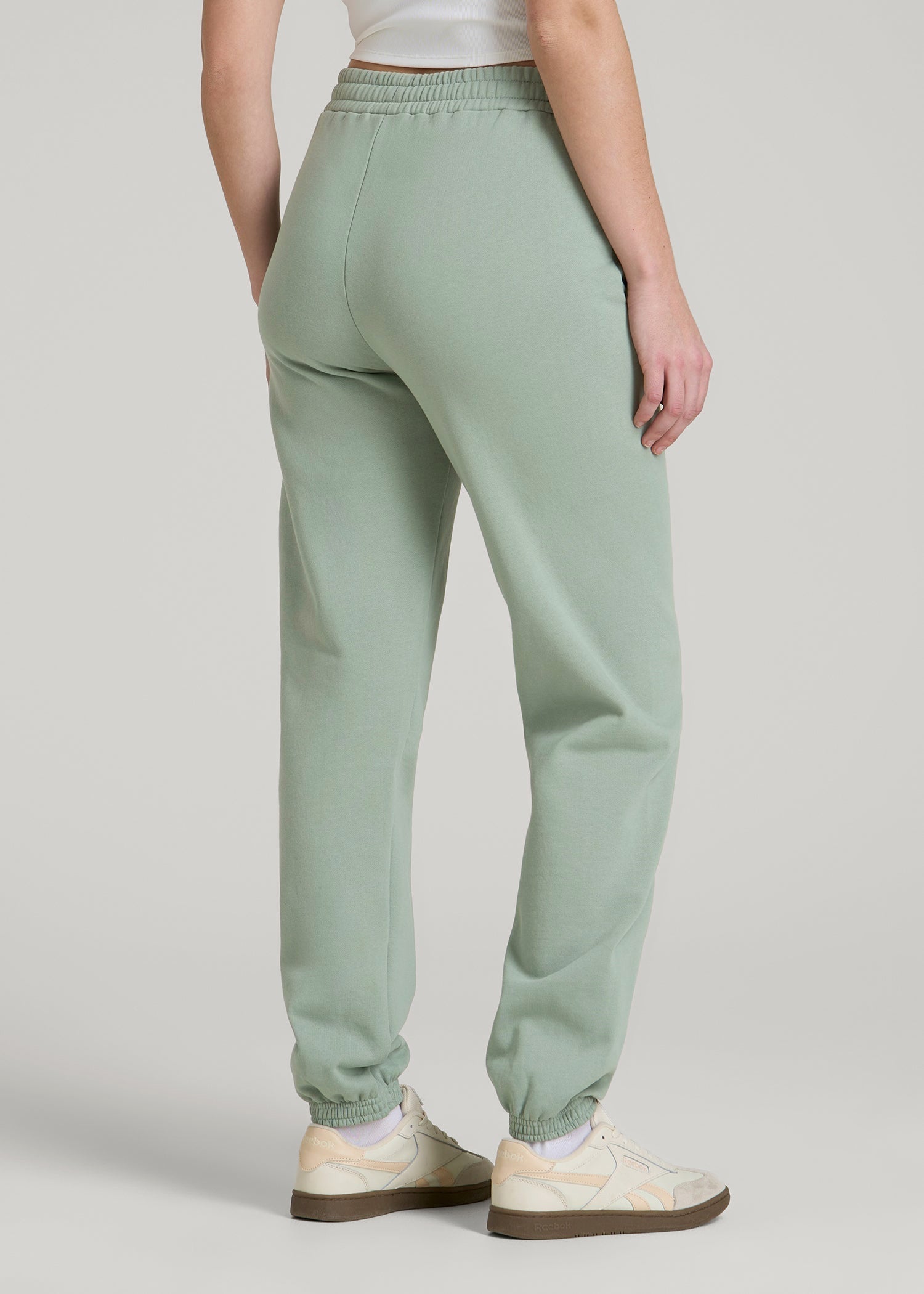 American Tall Women|Men Wearever Fleece Relaxed Sweatpants for Tall Women in Seagrass
