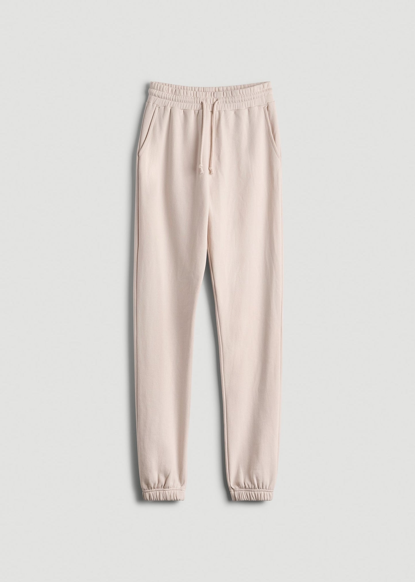 American Tall Women|Men Wearever Fleece Slim Fit High-Waisted Garment Dye Sweatpants for Tall Women in Shell