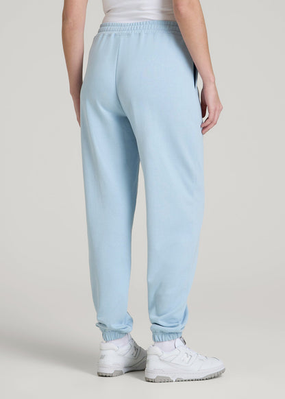 American Tall Women|Men Wearever Oversized French Terry Joggers for Tall Women in Ice Blue