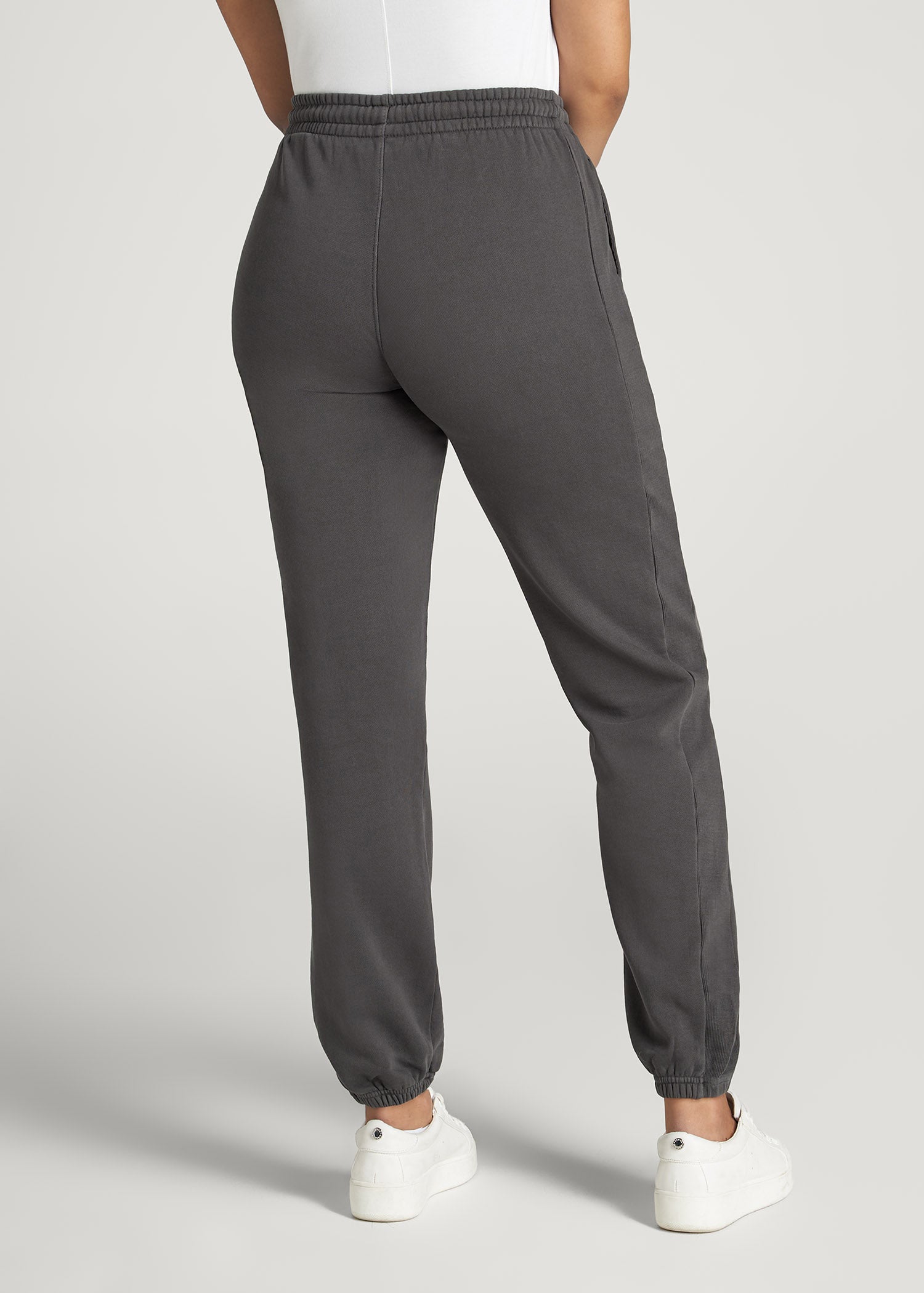 American Tall Women Wearever Fleece Regular Fit Sweatpants for Tall Women in Charcoal