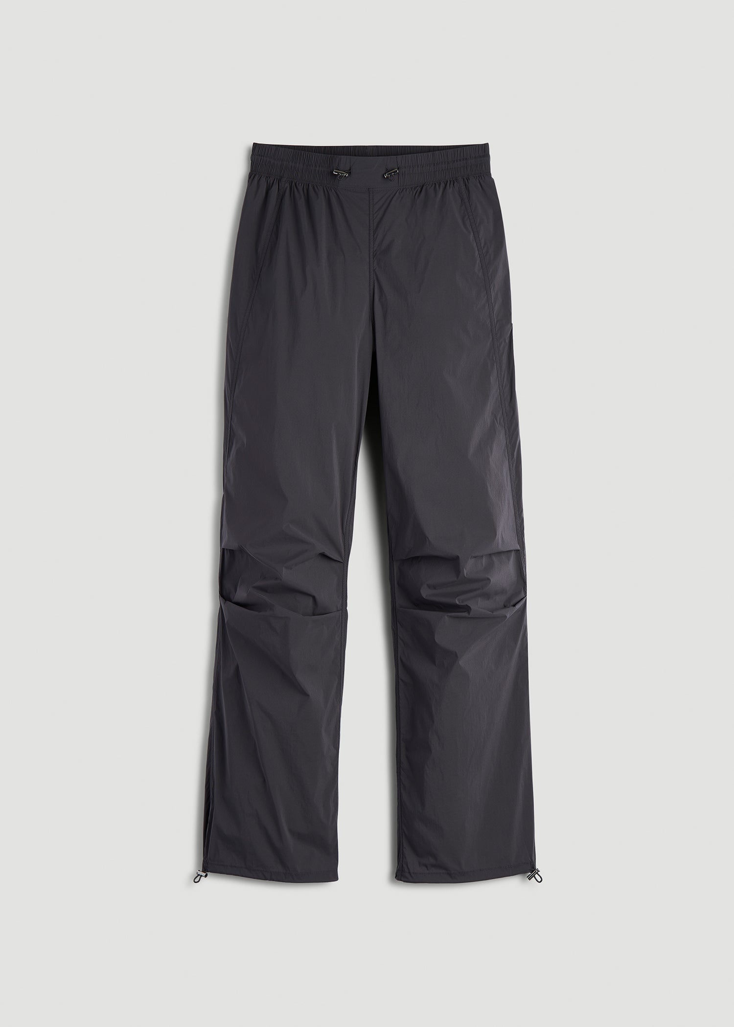 American Tall Women|Men Parachute Jogger for Tall Women in Dark Ash