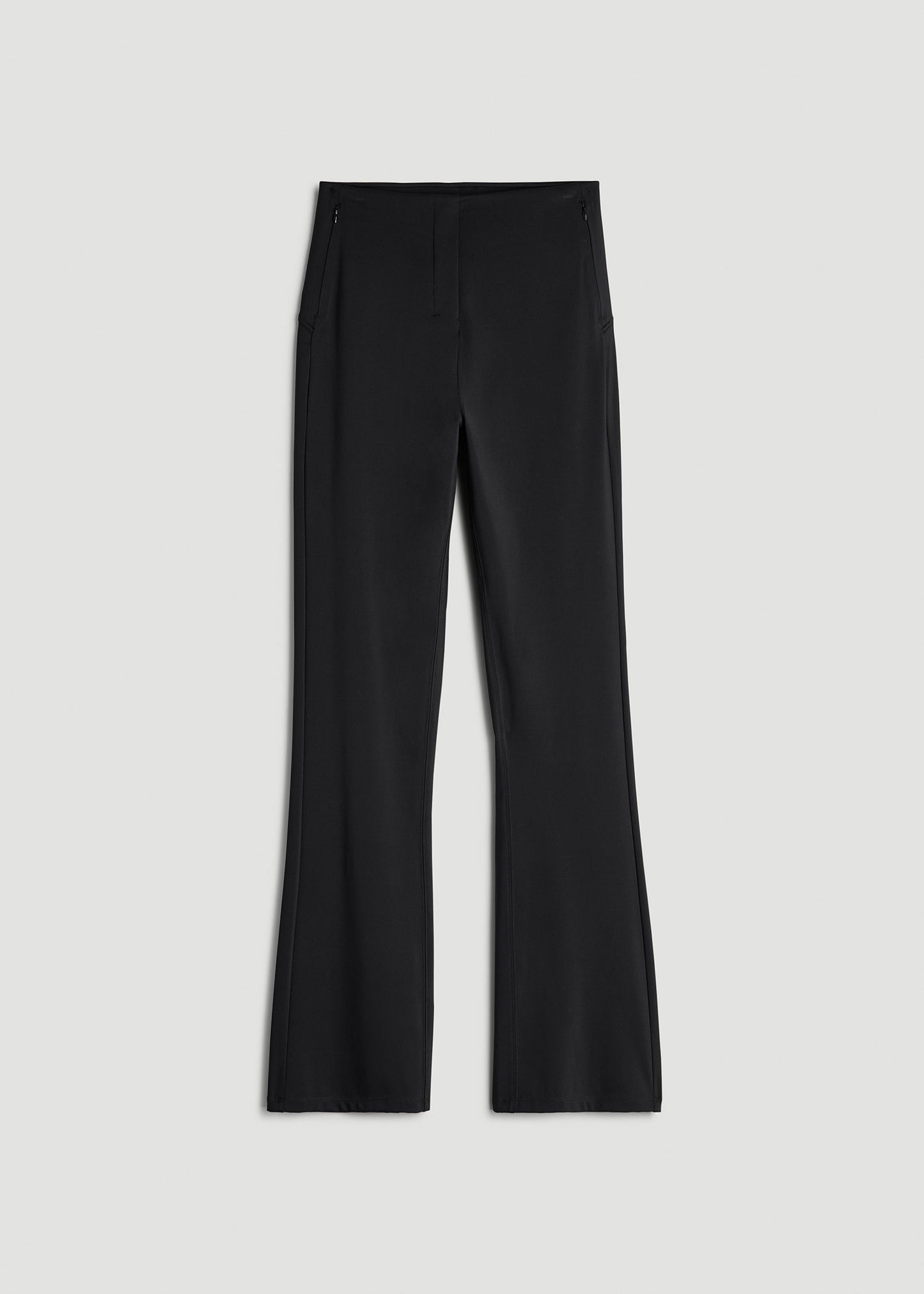 American Tall Women High Rise Pull On Mini Flare Pant for Tall Women in Black