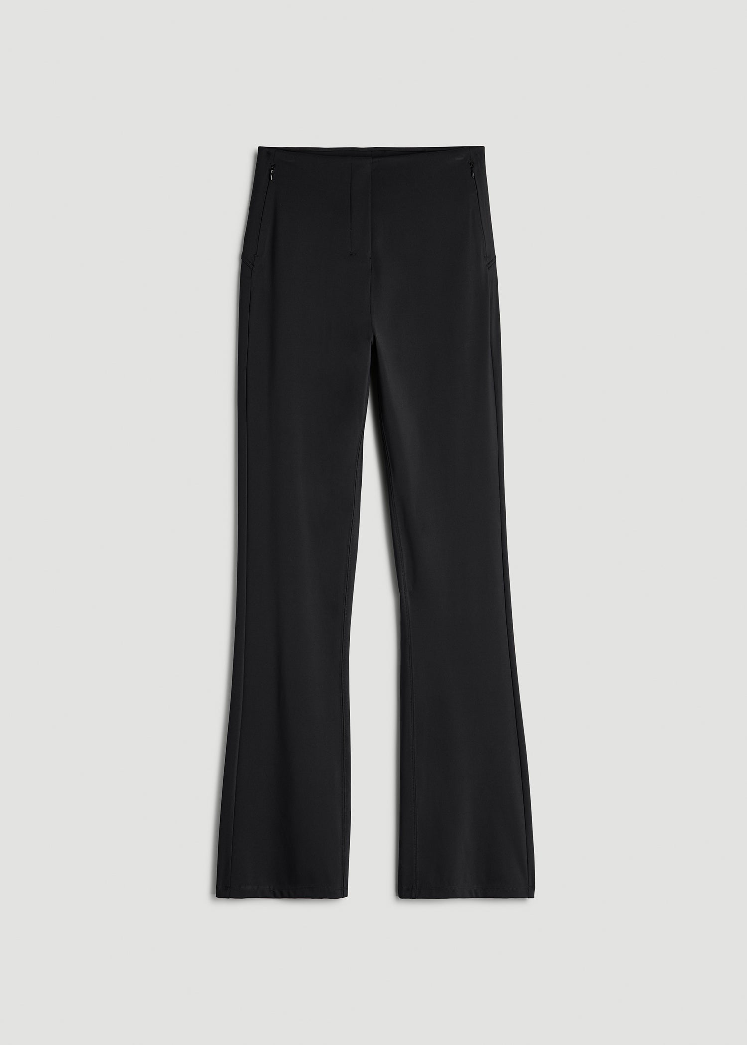 American Tall Women High Rise Pull On Mini Flare Pant for Tall Women in Black