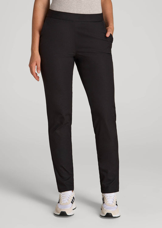 American Tall Women Pull-on Traveler Pants 2.0 for Tall Women in Black