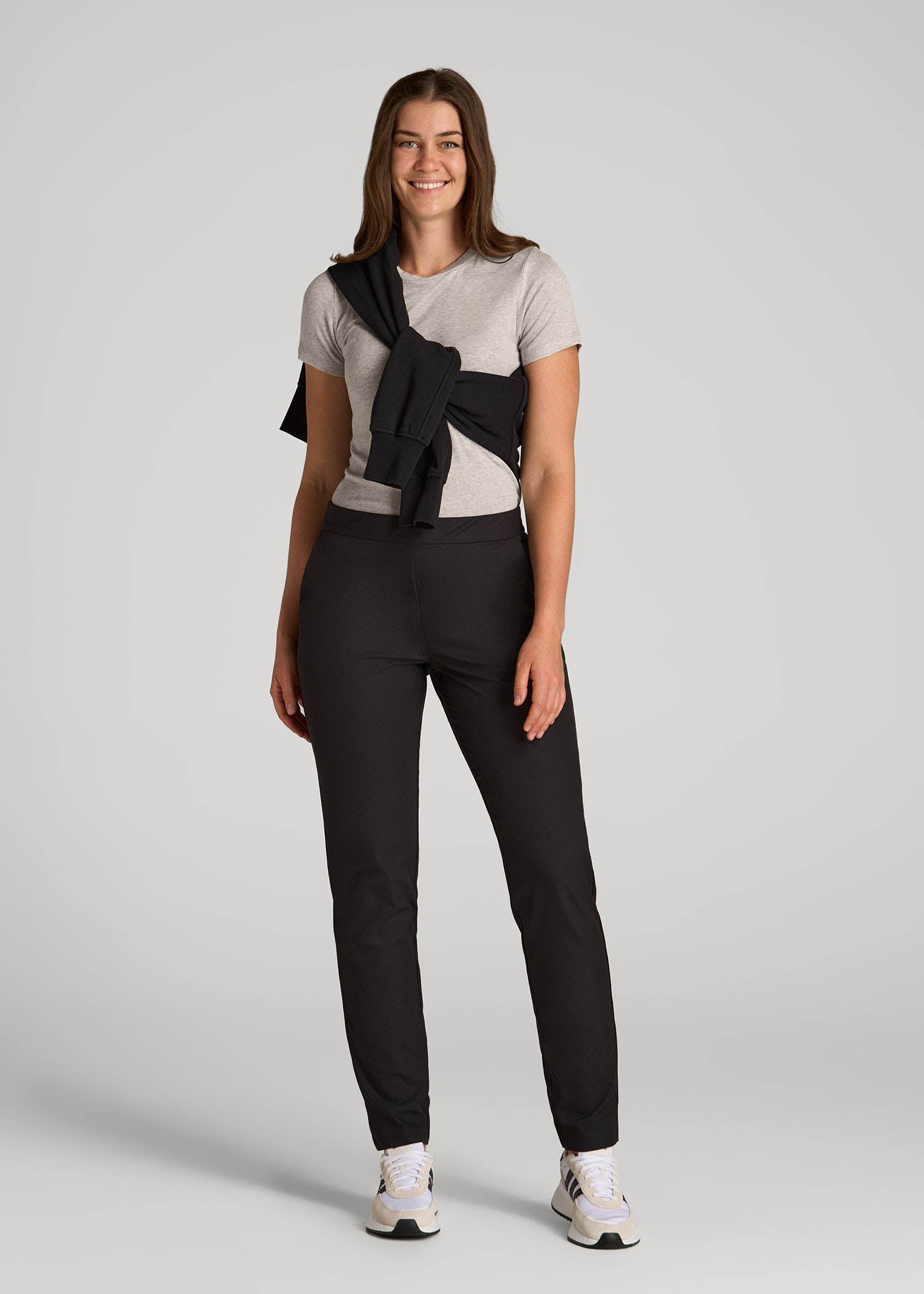 American Tall Women Pull-on Traveler Pants 2.0 for Tall Women in Black