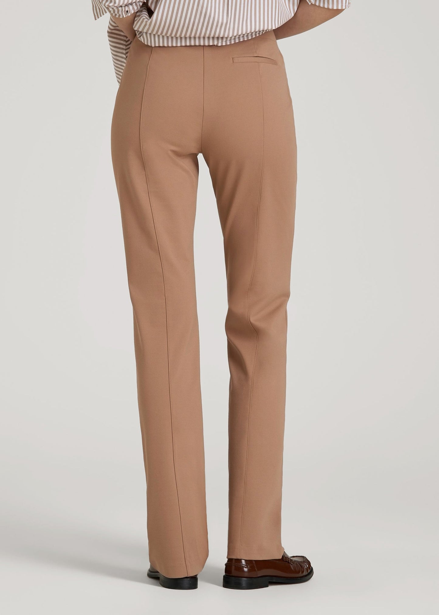 American Tall Women Freedom Flex Straight Leg Dress Pants for Tall Women in Woodsmoke