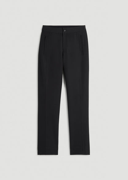 American Tall Women Traveler Tapered Fit Pant for Tall Women in Black