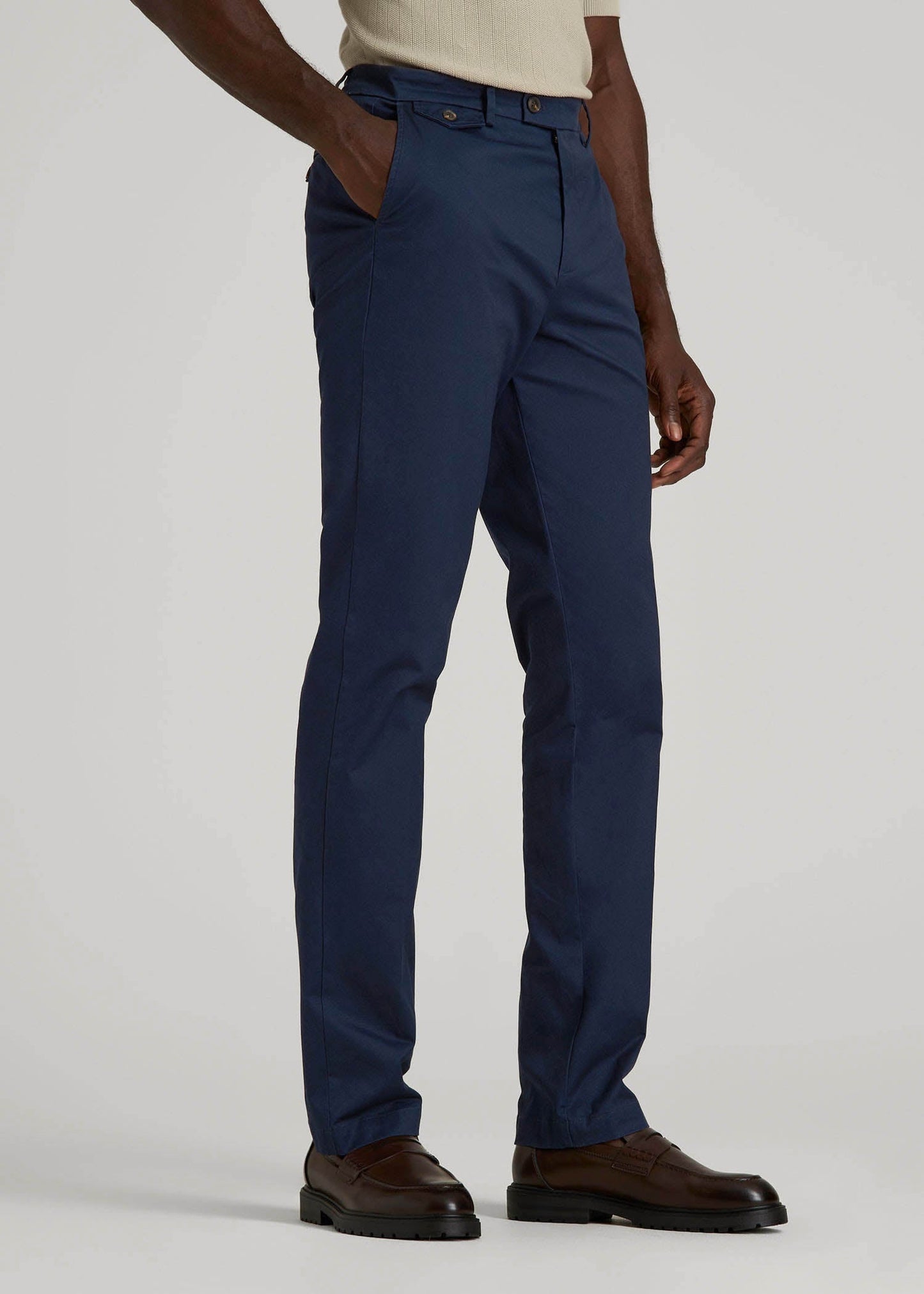 American Tall Men Refined Chinos for Tall Men in Navy