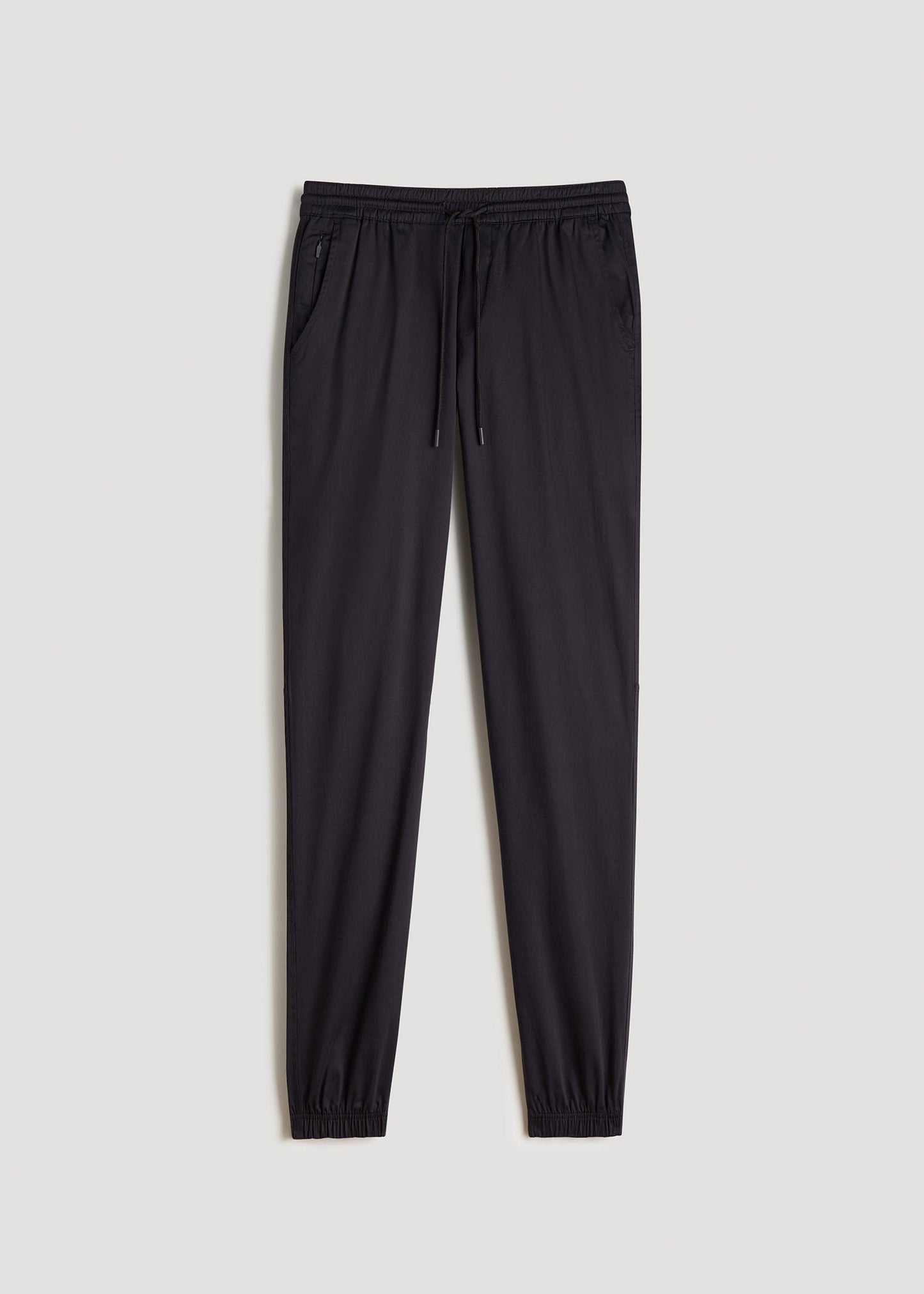 American Tall Men Stretch Twill Jogger Pants for Tall Men in Black