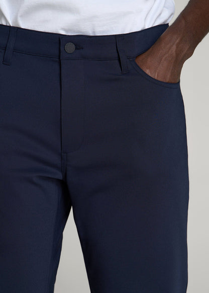 American Tall Men 365 Stretch 5-Pocket TAPERED Pants for Tall Men in Evening Blue