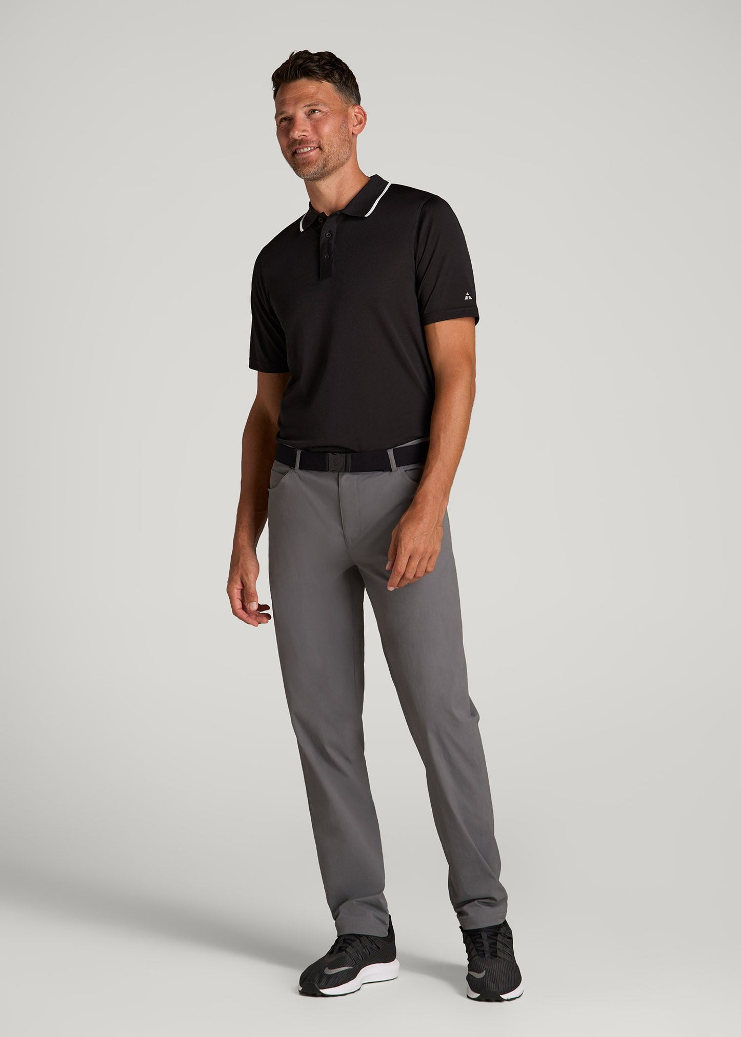 American Tall Men TAPERED-FIT Traveler Pants for Tall Men in Charcoal