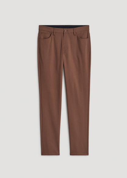 American Tall Men 365 Stretch 5-Pocket TAPERED Pants for Tall Men in Otter Brown