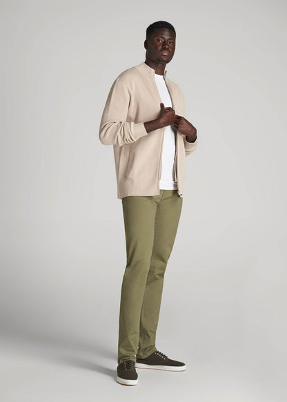 American Tall Men Dylan Slim Fit Five-Pocket Pants For Tall Men in Fatigue Green