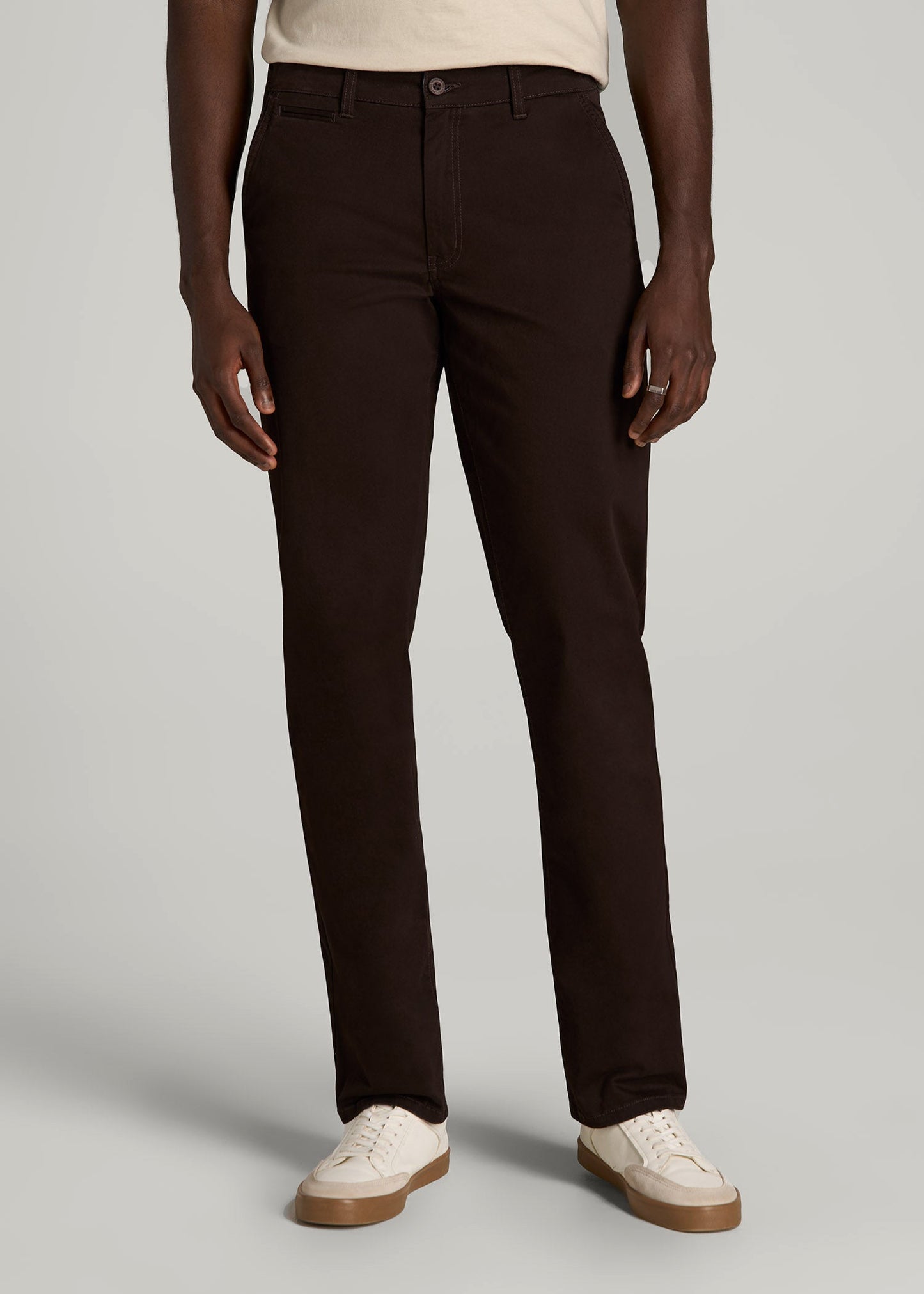 American Tall Men Carman TAPERED Chinos for Tall Men in Chocolate