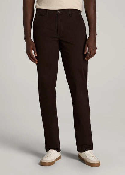 American Tall Men Carman TAPERED Chinos for Tall Men in Chocolate
