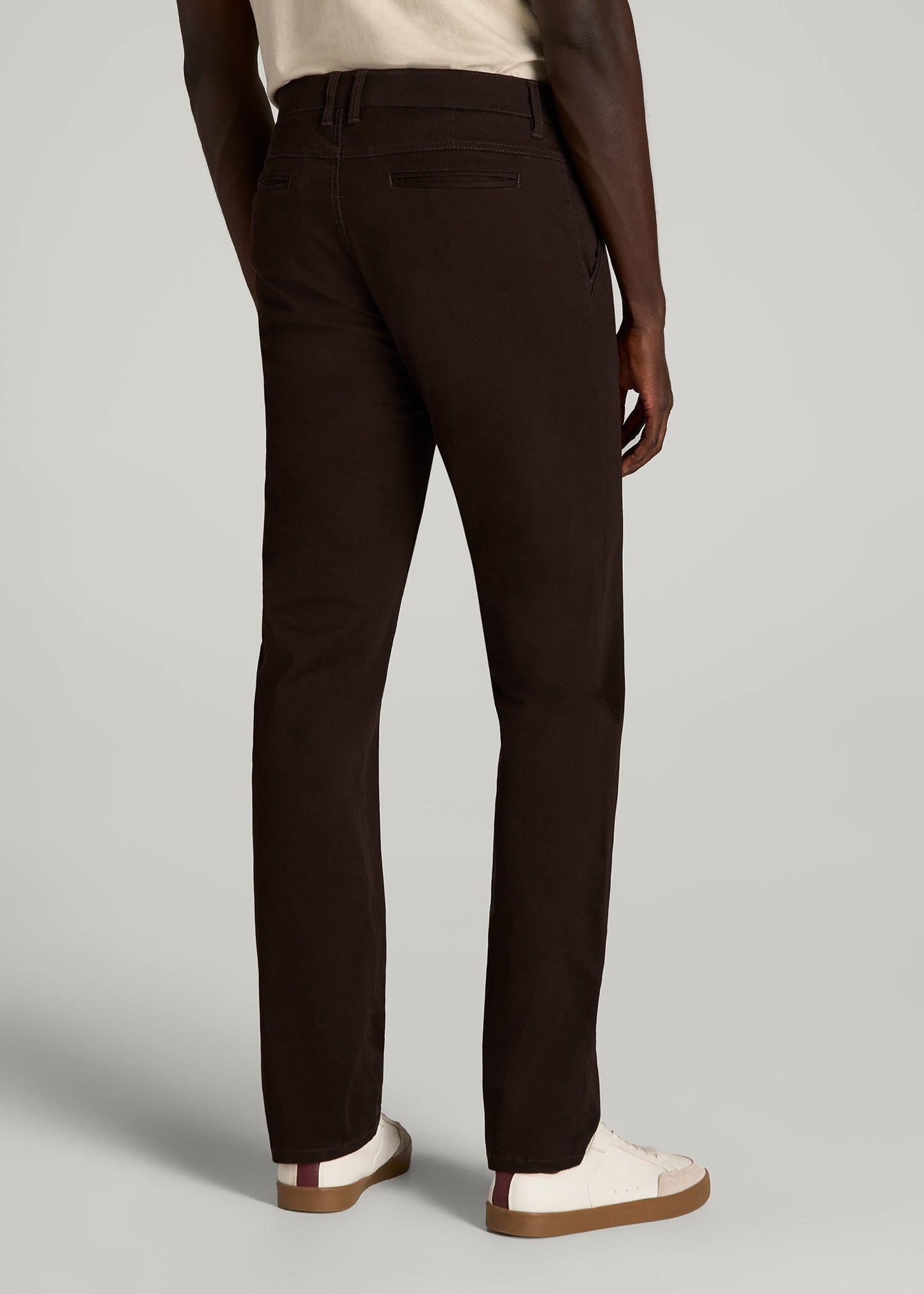 American Tall Men Carman TAPERED Chinos for Tall Men in Chocolate