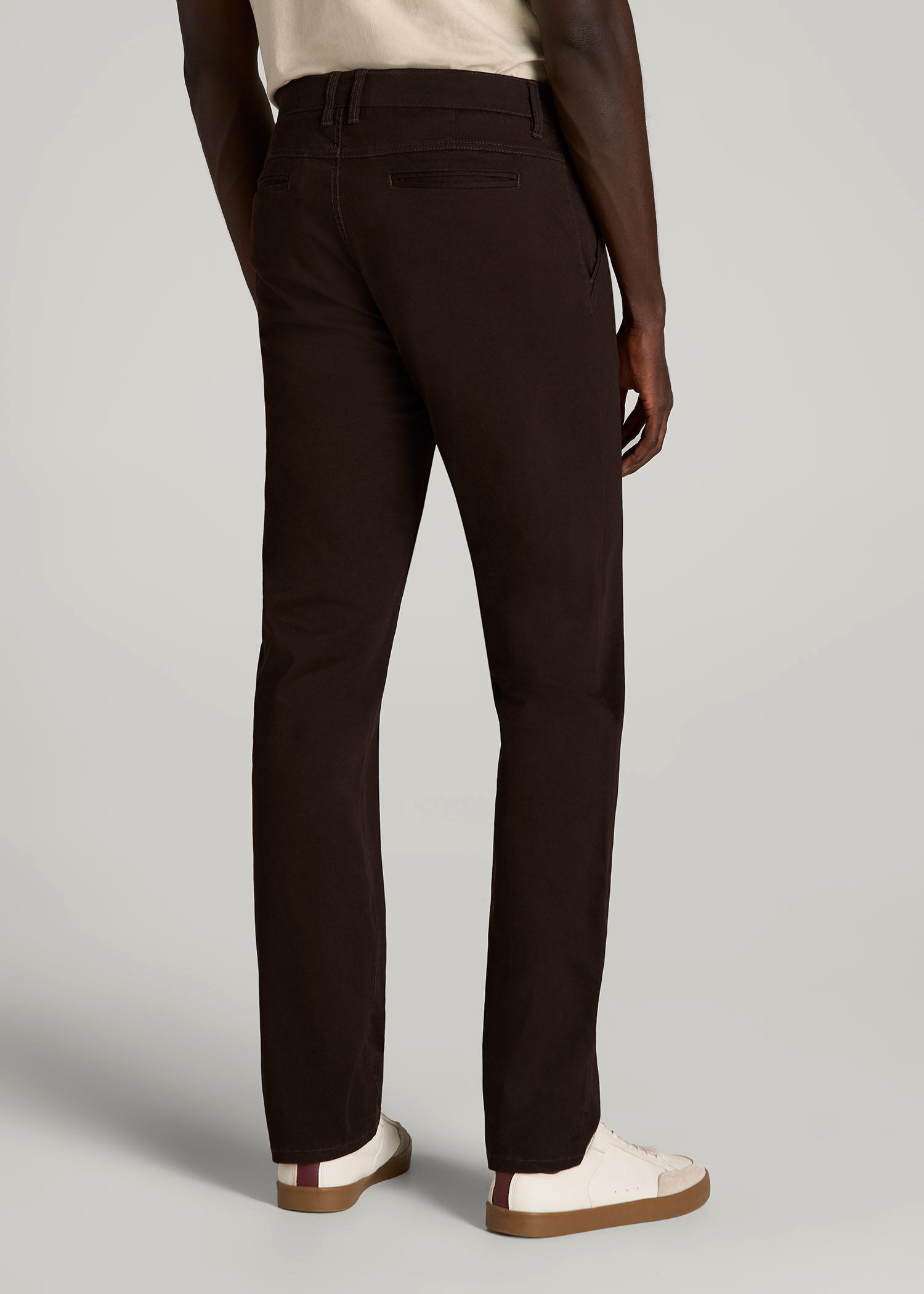 American Tall Men Carman TAPERED Chinos for Tall Men in Chocolate