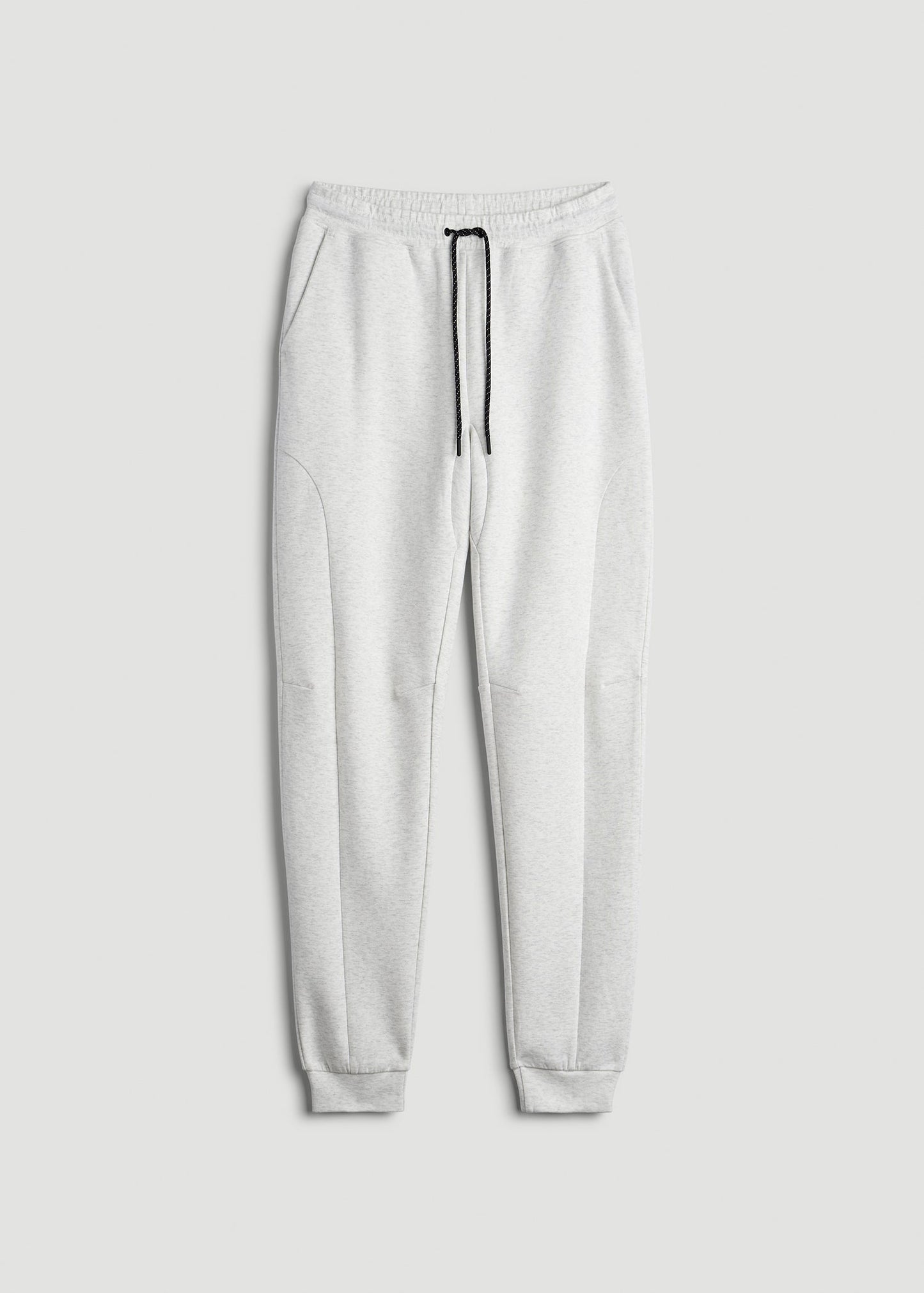 American Tall Men Tech Motion Fleece Joggers for Tall Men in Heather Frost