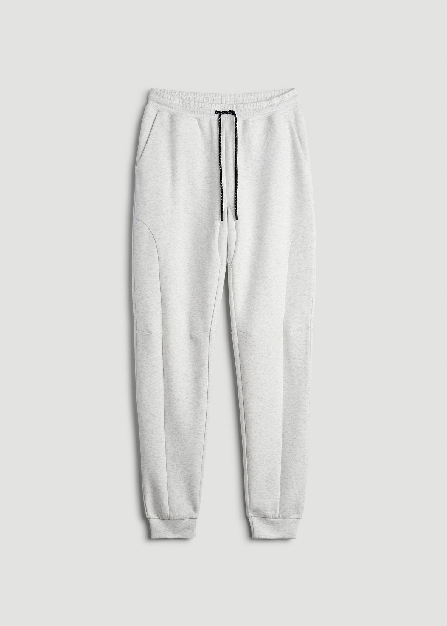 American Tall Men Tech Motion Fleece Joggers for Tall Men in Heather Frost