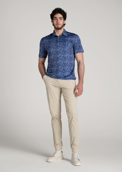 American Tall Men Traveler Joggers for Tall Men in Stone