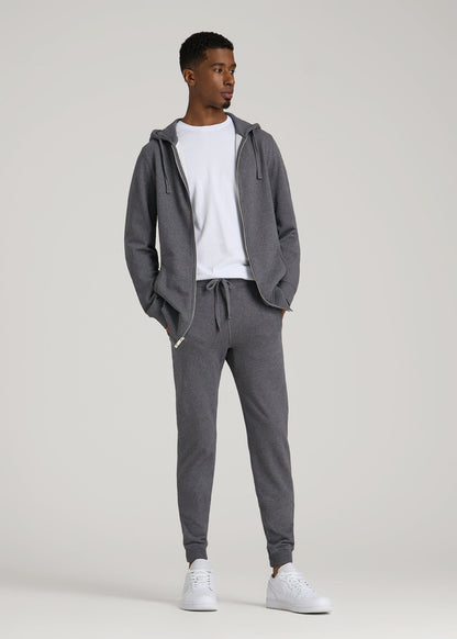 American Tall Men Wearever 2.0 French Terry Joggers for Tall Men in Charcoal Mix