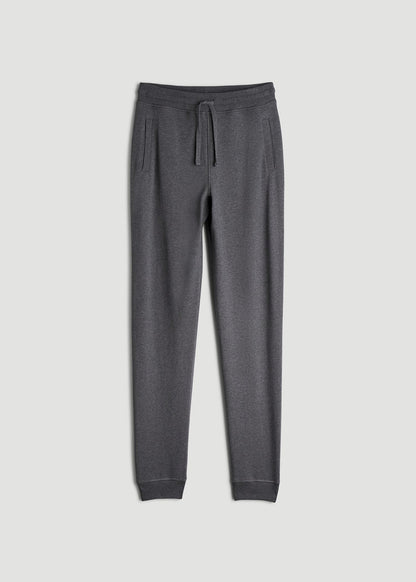 American Tall Men Wearever 2.0 French Terry Joggers for Tall Men in Charcoal Mix