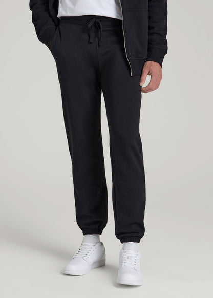 American Tall Men Wearever 2.0 Fleece Sweatpants for Tall Men in Black