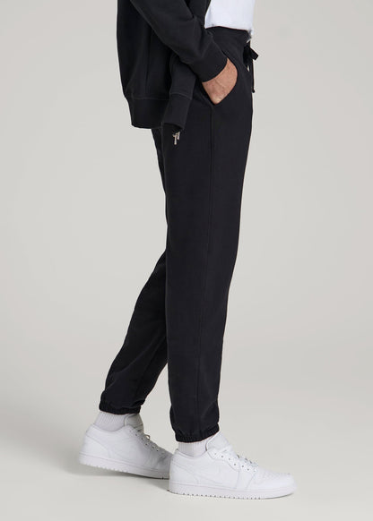 American Tall Men Wearever 2.0 Fleece Sweatpants for Tall Men in Black
