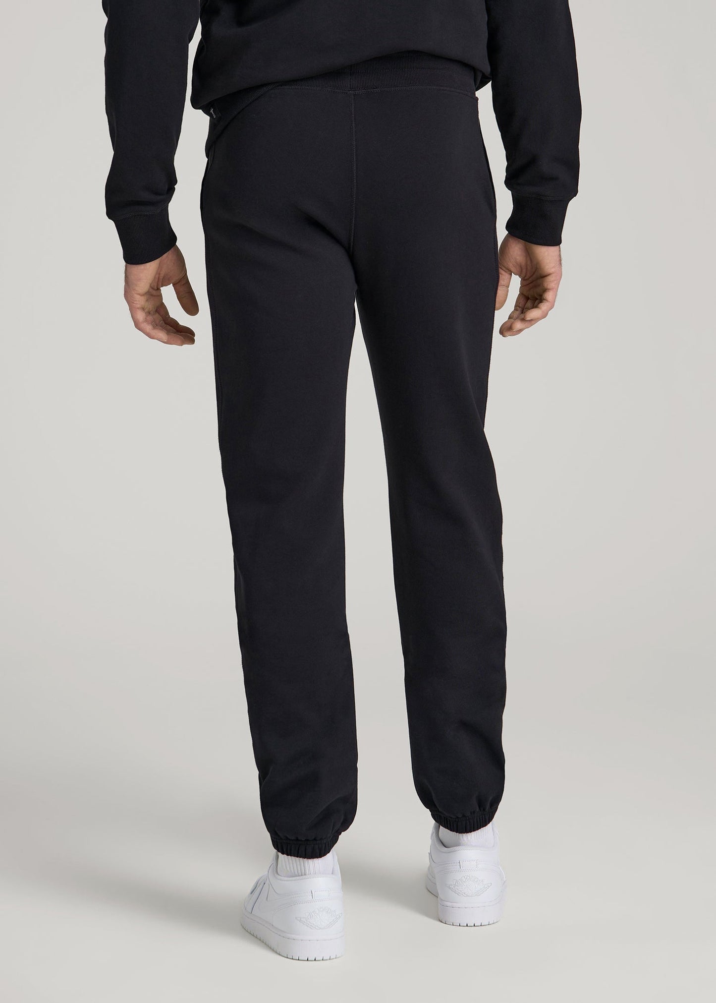 American Tall Men Wearever 2.0 Fleece Sweatpants for Tall Men in Black